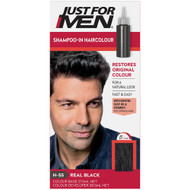 3 PACK OF Just For Men Shampoo-In Hair Colour Real Black