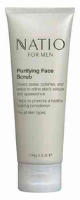 3 PACK OF Natio Men Purifying Face Scrub 100g