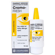 3 PACK OF Cromo Fresh Preservative Free Allergy Eye Drops 10ml