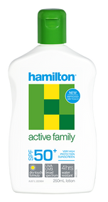 3 PACK OF Hamilton Active Family Sunscreen SPF50+ Lotion 250ml