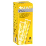 3 PACK OF Hydralyte Electrolyte Ice Blocks Tropical 16 Pack