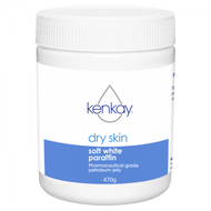 3 PACK OF Kenkay Dry Skin Soft White Paraffin Jar 470g