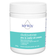 3 PACK OF Kenkay Dual Purpose Zinc & Castor Oil Cream Jar 500g