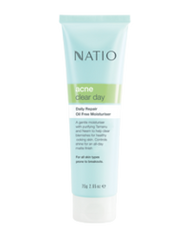 3 PACK OF Natio Acne Daily Repair Oil Free Moisturiser 75g