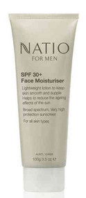3 PACK OF Natio Men 30+ Face Moisturiser 100g