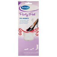 3 PACK OF Scholl Party Feet Gel Inserts