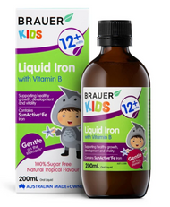 3 PACK OF Brauer Kids Liquid Iron With Vitamin B 200ml