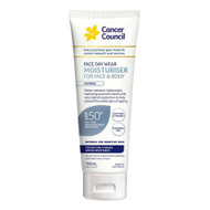 3 PACK OF Cancer Council Face Daywear Moisturiser For Face & Body SPF 50+ Invisible Water Resistant 150ml