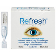 3 PACK OF Refresh Eye Drops 0.4ml 30 Pack