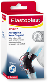 3 PACK OF Elastoplast Sport Adjustable Knee Support