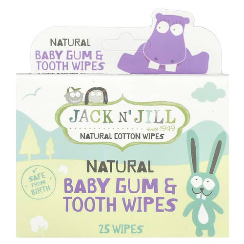 <img alt="Jack n Jill, Natural Baby Gum & Tooth Wipes, 25 Wipes" title="Jack n Jill, Natural Baby Gum & Tooth Wipes, 25 Wipes,9312657110201"
