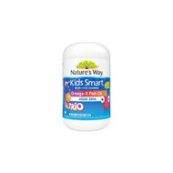 3 PACK OF Natures Way Kids Smart Omega-3 Fish Oil High DHA Burstlets 60 Capsules