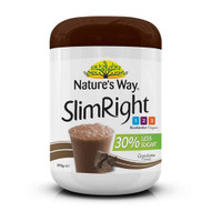 3 PACK OF Natures Way SlimRight Shake Chocolate 375g
