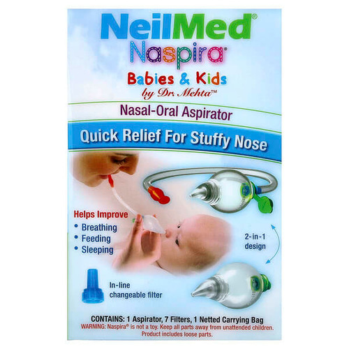 <img alt="NeilMed, Babies & Kids, Naspira Nasal-Oral Aspirator, 9 Piece Kit" title="NeilMed, Babies & Kids, Naspira Nasal-Oral Aspirator, 9 Piece Kit,705928501119"