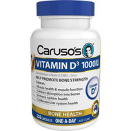 3 PACK OF Caruso's Vitamin D3 1000IU 250 Capsules