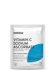 3 PACK OF Melrose Vitamin C + Sodium Ascorbate 125g