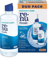 3 PACK OF Bausch & Lomb Renu Fresh Multi-Purpose Solution Duo Pack 475ml (355ml + 120ml)