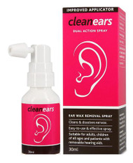 3 PACK OF Clean Ears Wax Removal Spray 30ml
