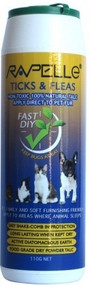 3 PACK OF Rapelle Ticks & Fleas Non-Toxic Talc 150G