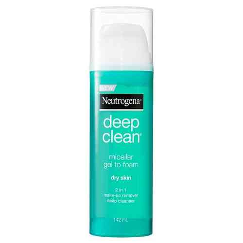 Neutrogena Deep Clean Micellar Gel to Foam Cleanser Dry Skin 142ml