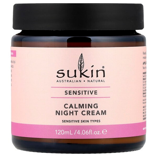 <img alt="Sukin, Calming Night Cream, Sensitive Skin Types,  4.06 fl oz (120 ml)" title="Sukin, Calming Night Cream, Sensitive Skin Types,  4.06 fl oz (120 ml),9327693003769"