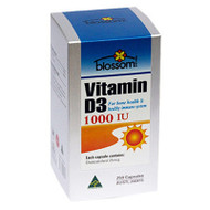 3 PACK OF Blossom Vitamin D3 1000Iu 250 Capsules