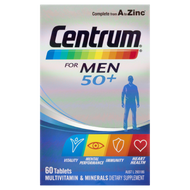 3 PACK OF Centrum For Men 50+ 60 Tab