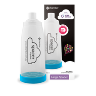 3 PACK OF E-Chamber La Grande Asthma Spacer Large