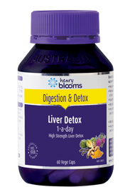 3 PACK OF Henry Blooms Liver Detox 1-a-day 60 Capsules