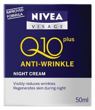 3 PACK OF Nivea Visage Anti Wrinkle Q10 Night Cream 50ml