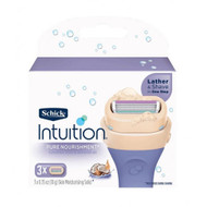 3 PACK OF Schick Intuition Pure Nourishment Refills 3 Cartridges