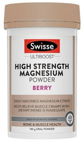 3 PACK OF Swisse Ultiboost High Strength Magnesium Berry Powder 180g