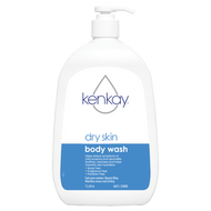 3 PACK OF Kenkay Dry Skin Body Wash Pump 1 Litre