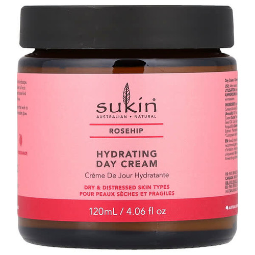 <img alt="Sukin, Hydrating Day Cream, Rosehip, 4.06 fl oz (120 ml)" title="Sukin, Hydrating Day Cream, Rosehip, 4.06 fl oz (120 ml),9327693002687"