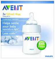 3 PACK OF Avent Feeding Bottle Bpa Free 125Ml 2 Pack (Pp)