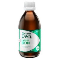 3 PACK OF Natures Own Iron Liquid 300ml