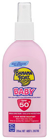 3 PACK OF Banana Boat Baby Lotion Spray SPF 50+ 200ml