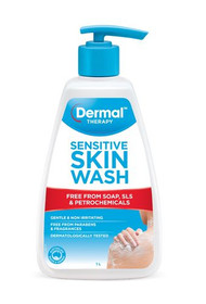 3 PACK OF Dermal Therapy Sensitive Skin Wash 1 Litre