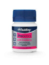 3 PACK OF Faulding Probiotics With Cranberry 30 Capsules