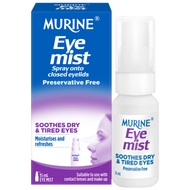3 PACK OF Murine Eye Mist Dry & Tired Eye Spray 15ml