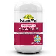 3 PACK OF Nature's Way High Strength Magnesium 150 Tablets