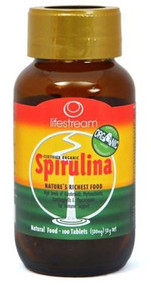 3 PACK OF Lifestream Spirulina Tablets 100