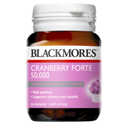 3 PACK OF Blackmores Cranberry Forte 50000 30 Capsules