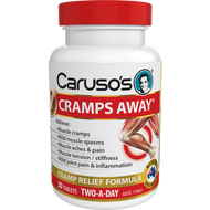 3 PACK OF Caruso's Cramps Away Tablets 30