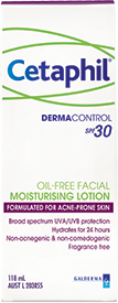 3 PACK OF Cetaphil Dermacontrol Moisturizing Lotion Spf +30 118Ml