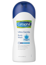 3 PACK OF Cetaphil Ultra Gentle Body Wash Fragrance Free 500ml