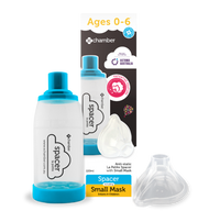 3 PACK OF E-Chamber La Petite Asthma Spacer With Small Mask