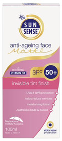 3 PACK OF Ego Sunsense Anti-Ageing Face Matte SPF 50+ 100ml