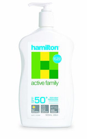 3 PACK OF Hamilton Active Family Sunscreen SPF50+ Lotion 500ml