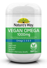 3 PACK OF Natures Way Vegan Omega 100mg 150 Capsules